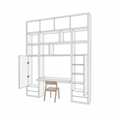 123kast Bureau vakkenkast Termoli - 280x40x335H cm - push to open deuren - push to open lades - 4cm plank dikte - strakke afwerking