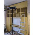 123kast Bureau vakkenkast Termoli - 280x40x335H cm - push to open deuren - push to open lades - 4cm plank dikte - strakke afwerking