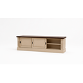 123kast Antwerpen tv dressoir 02 180cm - 3 schuifdeuren - eiken bovenblad