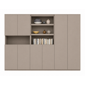 123kast  Vakkenkast Huete - 300x40x240H cm - push to open deuren - 4 open vakken