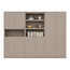 123kast  Vakkenkast Huete - 300x40x240H cm - push to open deuren - 4 open vakken