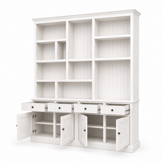 123kast Havana 220x40x240H cm - 4cm frame dikte  - 4 soft close lades - 4 scharnierdeuren  - landelijke afwerking