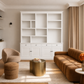 123kast Havana 220x40x240H cm - 4cm frame dikte  - 4 soft close lades - 4 scharnierdeuren  - landelijke afwerking