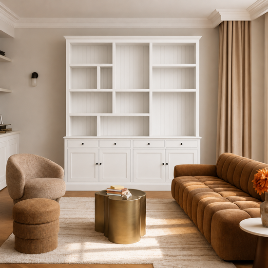 123kast Havana 220x40x240H cm - 4cm frame dikte  - 4 soft close lades - 4 scharnierdeuren  - landelijke afwerking