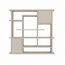123kast  Open vakkenkast Evora 03 - 250x40x240H cm - strakke afwerking - push to open deuren - 5cm plank dikte