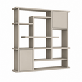 123kast  Open vakkenkast Evora 03 - 250x40x240H cm - strakke afwerking - push to open deuren - 5cm plank dikte