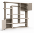 123kast  Open vakkenkast Evora 03 - 250x40x240H cm - strakke afwerking - push to open deuren - 5cm plank dikte