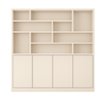 123kast  Vakkenkast Flachau 05 - 240x35x220H cm - 4 push to open deuren - 10 open vakken