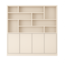 123kast  Vakkenkast Flachau 05 - 240x35x220H cm - 4 push to open deuren - 10 open vakken