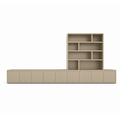 123kast  Tv dressoir met vakkenkast Sassari - 540x40x65/240H cm - push to open deuren - open vakken - strak design