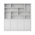 123kast  Vakkenkast Flachau 05 - 240x35x220H cm - 4 push to open deuren - 10 open vakken