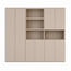 123kast  Vakkenkast Colima - 240x40x210H cm - 8 push to open deuren - 3cm plank dikte