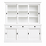 123kast  Buffetkast Mexico - 230x50x230H cm - 3 vitrine schuifdeuren - 3 lades - 3 dichte schuifdeuren