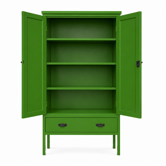 123kast  Buffetkast Caracas - 120x45x220H cm - dichte kast op pootjes - met soft close lade