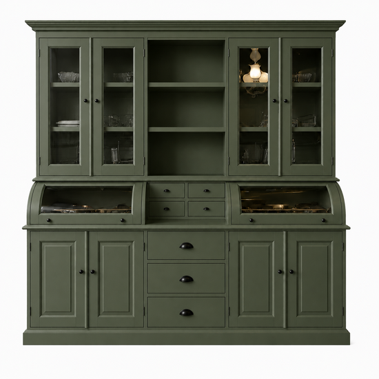 123kast  Buffetkast - Grutterskast - Pisa - 200x50x210H cm - 8 scharnierdeuren - 2 bolkleppen - 7 lades