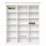 123kast  Boekenkast Queens library - 200x40x240H cm - 15 verstelbare planken - demontabel - strakke landelijke afwerking