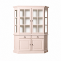 123kast  Buffetkast Winchester - 160x45x200H cm - half rond - 2 vitrine scharnierdeuren - 2 soft close lades - 2 dichte scharnierdeuren