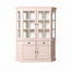 123kast  Buffetkast Winchester - 160x45x200H cm - half rond - 2 vitrine scharnierdeuren - 2 soft close lades - 2 dichte scharnierdeuren