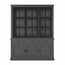 123kast  Buffetkast Montana 02 - 170x46x220H cm -  3 stalen deuren - strak design - zwarte greepjes - 3 soft close lades