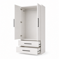 123kast  Kledingkast Zakyntos 02 - 120x60x200H cm - 2 deuren - 2 lades