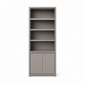 123kast  Vakkenkast Manhattan 01 - 100x40x240Hcm - strak design - 2 push to open deuren - greeploze deuren - 5cm plank dikte