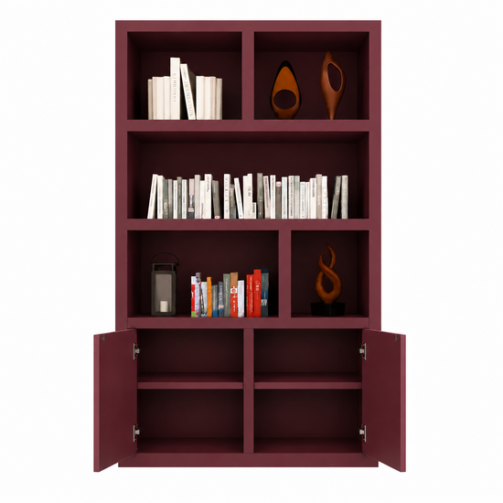 123kast  Vakkenkast Morella - 100x40x210H cm - push to open deuren - open vakken