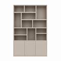123kast  Vakkenkast Lecci - 180x40x271H cm - 3 push to open deuren - 3cm plank dikte