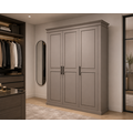 123kast  Kledingkast Teramo - 160x60x240H cm - 3 deuren - ophang roede - 3 lades - leg planken