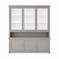 123kast  Buffetkast Tavira - 190x47x220H cm - schuifdeuren - deels van glas - open vak - op pootjes