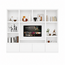 123kast showmodel  tv vakkenkast Jose - 300x40x240H cm - RAL 9016