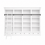 123kast  Brighton library - boekenkast - 330x40x240H cm - demontabel - met stang en ladder  - 16 verstelbare planken - 4 soft close lades