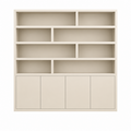 123kast  Vakkenkast Flachau 03 - 220x35x220H cm - 4 push to open deuren - 8 open vakken
