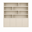 123kast  Vakkenkast Flachau 03 - 220x35x220H cm - 4 push to open deuren - 8 open vakken