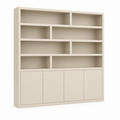 123kast  Vakkenkast Flachau 03 - 220x35x220H cm - 4 push to open deuren - 8 open vakken