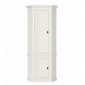123kast  Hoekkast Willemstad - 60x60x230H cm - 2 dichte scharnierdeuren - landelijke afwerking