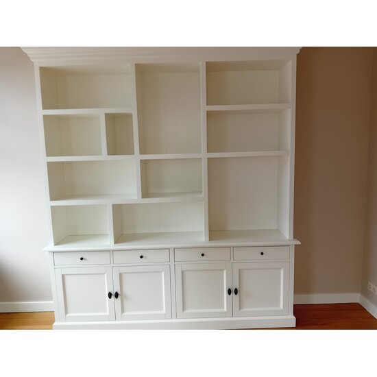 123kast Havana 220x40x240H cm - 4cm frame dikte  - 4 soft close lades - 4 scharnierdeuren  - landelijke afwerking