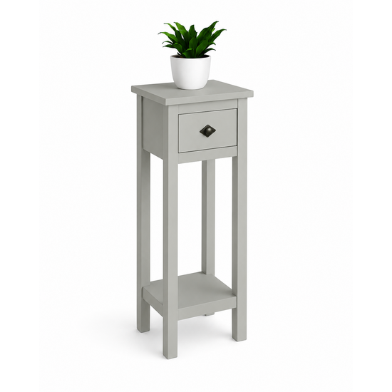 123kast  Bijzettafel Deux - 30x30x80H cm - 1 lade - 1 plank