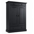123kast  Opbergkast Alicante - 100x53x140H cm - 3 soft close lades - 2 dichte scharnierdeuren - 3 planken