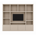 123kast  Tv vakkenkast Jose - 300x40x240H cm - 4 push to open deurtjes