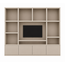 123kast  Tv vakkenkast Jose - 300x40x240H cm - 4 push to open deurtjes