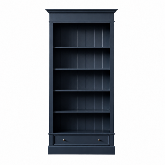 123kast  Boekenkast Malaga - 100x35x200H cm - 4 planken - 1 soft close lade