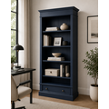 123kast  Boekenkast Malaga - 100x35x200H cm - 4 planken - 1 soft close lade