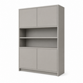 123kast  Vakkenkast Mende - 145x55x200H cm - push to open deuren - open vak