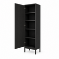 123kast  Kast Java - 60x40x210H cm - op pootjes - 2 push to open deuren - 4 verstelbare planken