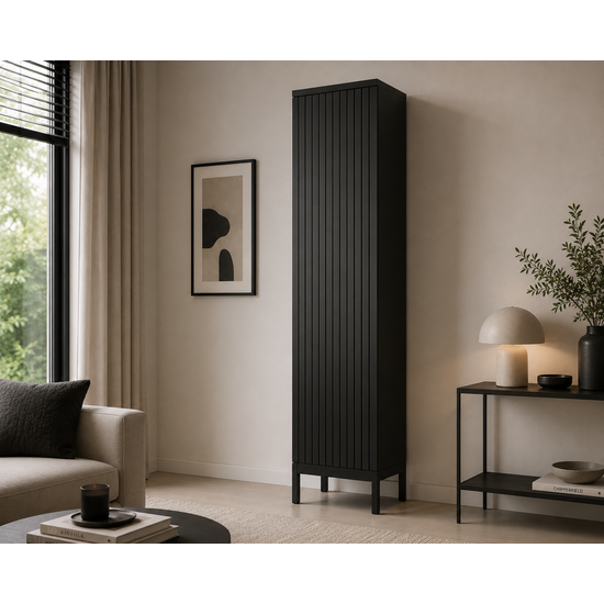 123kast  Kast Java - 60x40x210H cm - op pootjes - 2 push to open deuren - 4 verstelbare planken