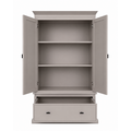123kast  Kledingkast Sines - 136x60x215H cm - 2 deuren - 1 soft close lade - met verstelbare planken achter de deuren