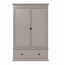 123kast  Kledingkast Sines - 136x60x215H cm - 2 deuren - 1 soft close lade - met verstelbare planken achter de deuren
