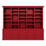 123kast  Boekenkast Mayto - 400x40x240H cm - push to open deurtjes - klassiek/strak