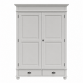123kast  Kledingkast Bolton - 120x60x205H cm - kledingroede - plank - 2 dichte scharnierdeuren - 2 soft close lades