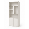 123kast  Vakkenkast Mendoza 01 - 90x35x220H cm - 2 push to open deuren - 5 open vakken